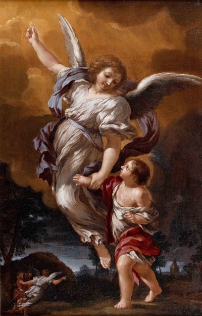 Skytsengelen etter Pietro da Cortona av Ciro Ferri