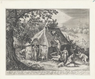 Kristus ved sauehuset av Claes Jansz. Visscher (II)