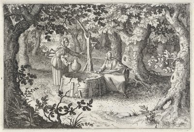 Kristus og den samaritanske kvinnen av Claes Jansz. Visscher (II)