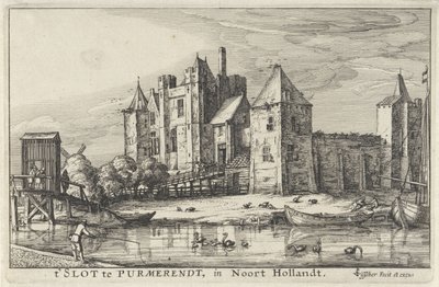 Purmersteijn slott i Purmerend av Claes Jansz. Visscher (II)