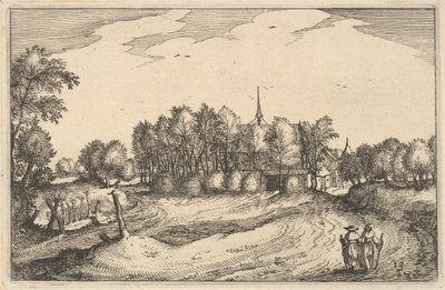 Et kloster, plate 13 fra provinsen og byen hertugdømmet Brabant, ca. 1610 av Claes Jansz Visscher