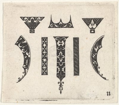 Svarttrykk med åtte motiver, ca. 1620. av Claes Jansz Visscher