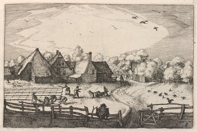 Blekerye aededuyne lokalisert (gårder og blekemarker) av Claes Jansz Visscher