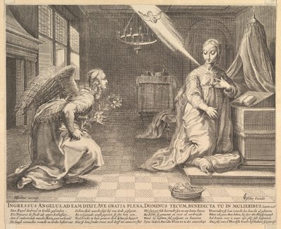 Kunngjøringen, før 1652. av Claes Jansz Visscher