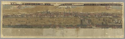 Utsikt over Themsen, med London Bridge, 