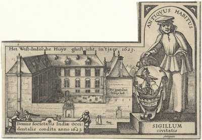 West India House i Amsterdam, 1623-26 av Claes Jansz Visscher
