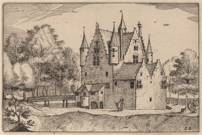 Et slott av Claes Jansz Visscher after Johannes van Doetechum, the Elder after Lucas