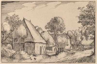 Et gårdstun av Claes Jansz Visscher after Johannes van Doetechum, the Elder after Lucas