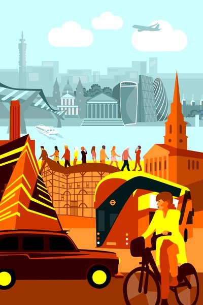 London landemerker av Claire Huntley