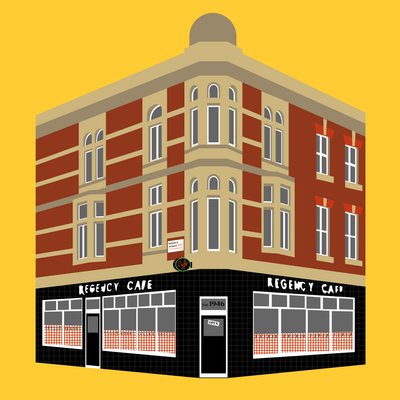 Regency Cafe, Westminster av Claire Huntley