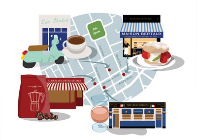Soho-klassikere for kaffe, kaker og vin! av Claire Huntley