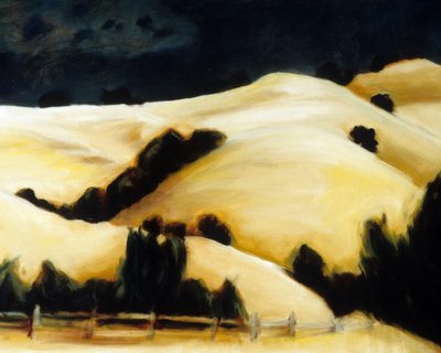Den dramatiske himmelen over Golden Hills av Claire Whitehead