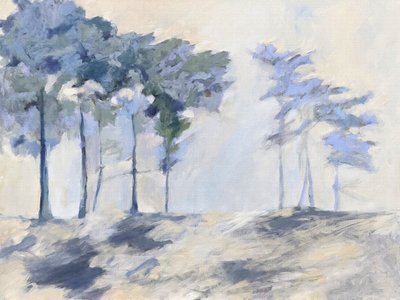 Trær i den tåkete skogen av Claire Whitehead