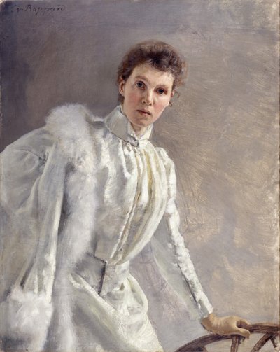 Selvportrett, 1894. av Clara von Rappard