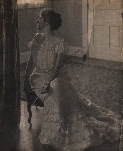 Påfuglfjæren, ca. 1902. av Clarence H. White