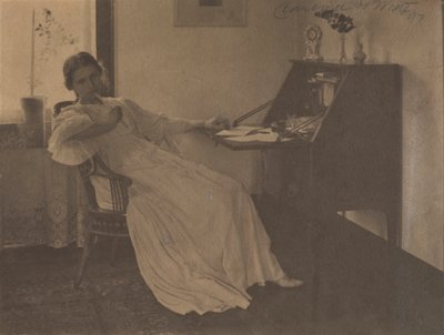 Hva skal jeg si, 1896. av Clarence H. White