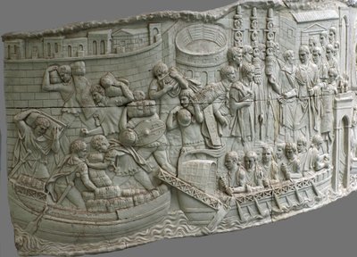 De romerske byssene. Relieffdetalj av Trajans søyle, 1.-2. århundre av Classical Antiquities