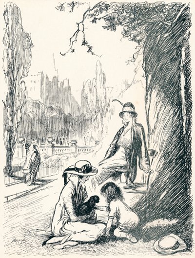 I Kensington Gardens - Stage Six, c1920 av Claude Allin Shepperson