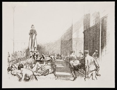 'På sykehus i England', 1917 av Claude Allin Shepperson