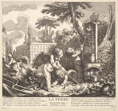 Jorden, 1700-tallet. av Claude Augustin Duflos