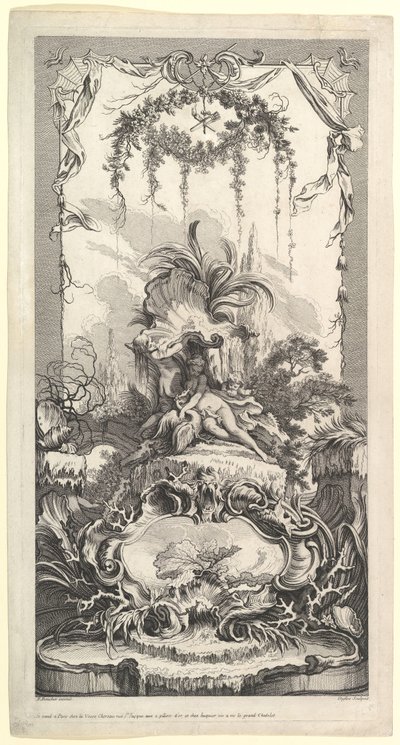 Leda og Svanen.n.d. av Claude Augustin Duflos