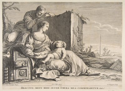 Hellig familie.n.d. av Claude Cherpignon