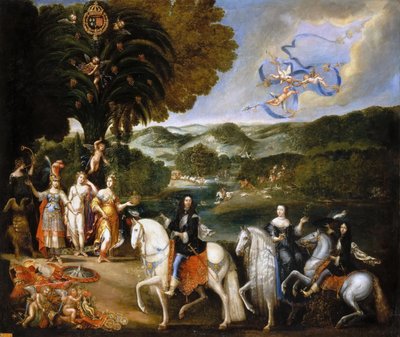 Allegori om traktaten om Pyreneene Allegori om ekteskapet til Ludvig XIV av Claude Deruet