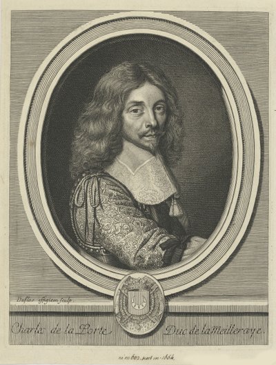 Charles de la Porte, hertug av La Meilleraye 1602-1664, ca 1690. av Claude Duflos