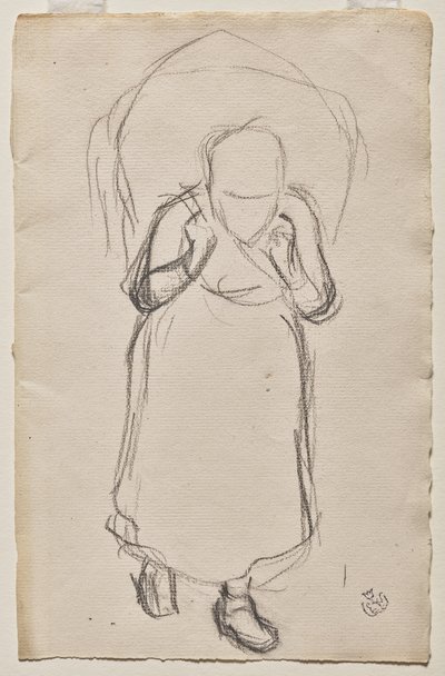 Studie for tangsamlere, Yport av Claude Emile Schuffenecker
