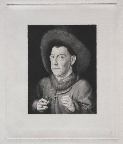 Mann med rosa av Claude Ferdinand Gaillard