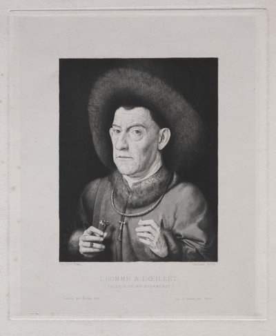 Mann med rosa av Claude Ferdinand Gaillard