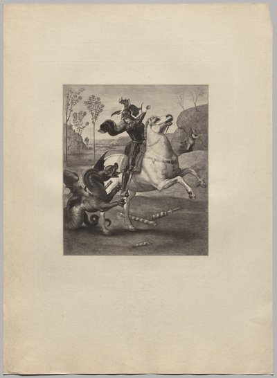 St. George og dragen (4) av Claude Ferdinand Gaillard