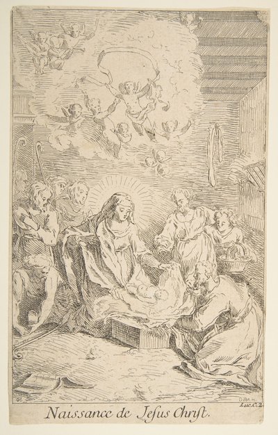 Fødsel.n.d. Skapere: Claude Gillot, Jacques Gabriel Huquier. av Claude Gillot, Jacques Gabriel Huquier