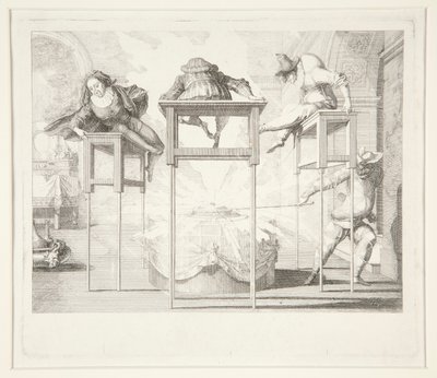 Skaterlig Harlekin av Claude Gillot