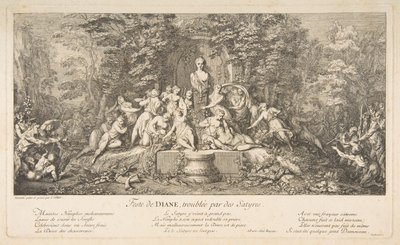 Fest av Diana.n.d. av Claude Gillot