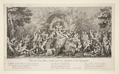 Festival of the gud Pan, feiret av Sylvains og Nymphs (Festival of the God Pan) av Claude Gillot