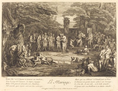 Ekteskap (Ekteskap) av Claude Gillot