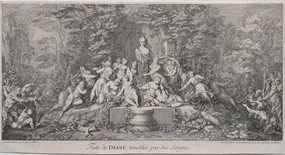 De fire festivalene: Diana-festivalen av Claude Gillot