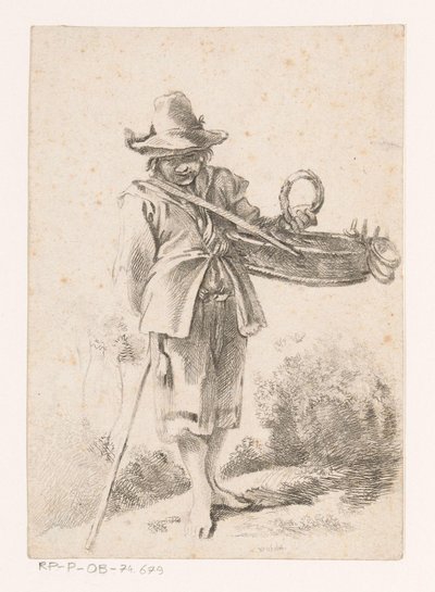 Ung bakeriselger i et landskap av Claude Henri Watelet