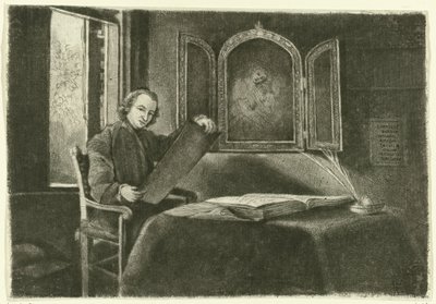 Portrett av Ponce-François Copette som Abraham Francen av Claude Henri Watelet
