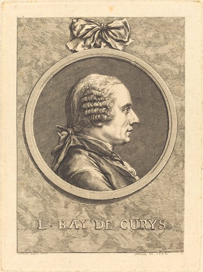 L. Bay de Curys av Claude Henri Watelet after Charles Nicolas Cochin II