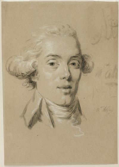 Portrett av en ung mann av Claude Jean Baptiste Hoin