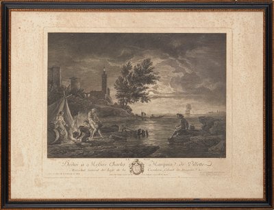 Franske stålgraveringer av Claude Joseph (after) Vernet