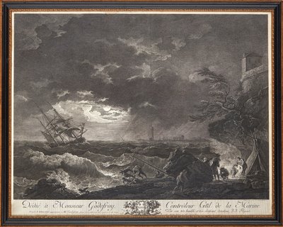 Franske stålgraveringer av Claude Joseph (after) Vernet