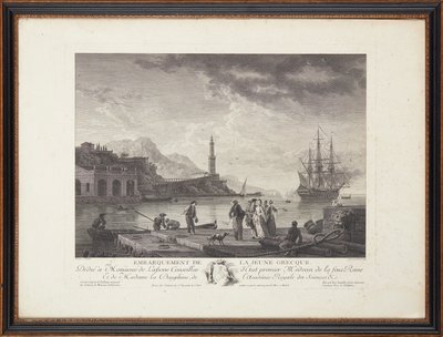 Franske stålgraveringer av Claude Joseph (after) Vernet