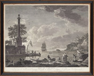 Franske stålgraveringer av Claude Joseph (after) Vernet