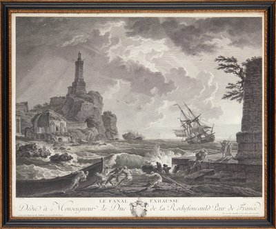 Franske stålgraveringer av Claude Joseph (after) Vernet