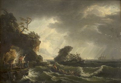 Et forlis av Claude Joseph Vernet