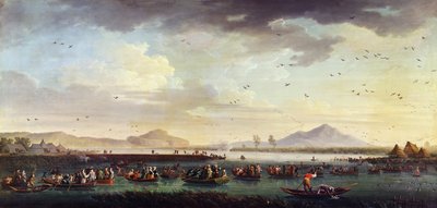 Charles III av Bourbon, konge av Sapin og kongeriket av To-Siciliene Andejakt ved Patriasjøen i 1746, 1749 av Claude Joseph Vernet