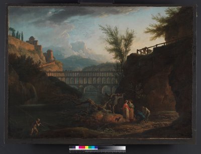 Middag, 1760 av Claude Joseph Vernet